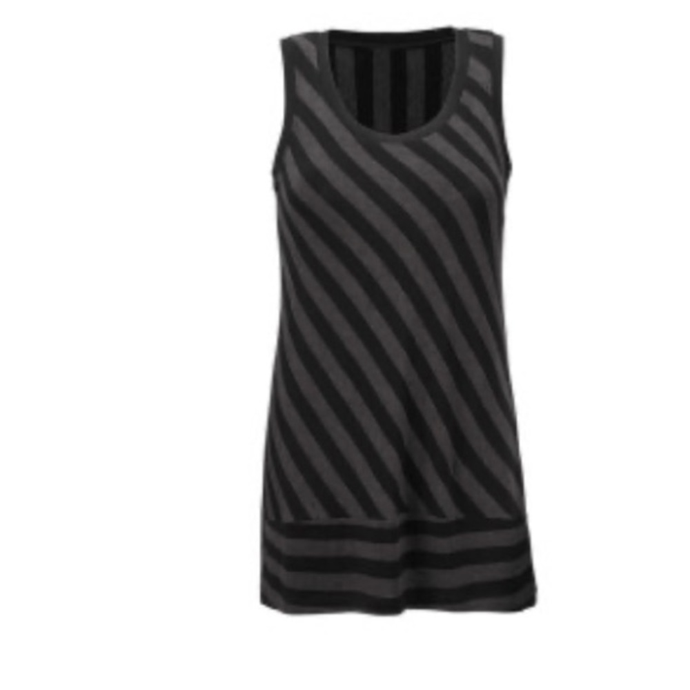 Cabi Align top- grey and black